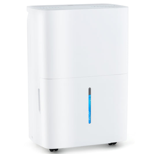 94.5 Pints Dehumidifier, With 24H Timer And LED Display, White Dehumidifiers White at Gallery Canada