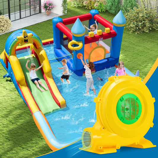 980W Bounce House Blower 1.31 HP Portable Air Pump Fan with Handle and Ground Stakes Air Blowers Options at Gallery Canada