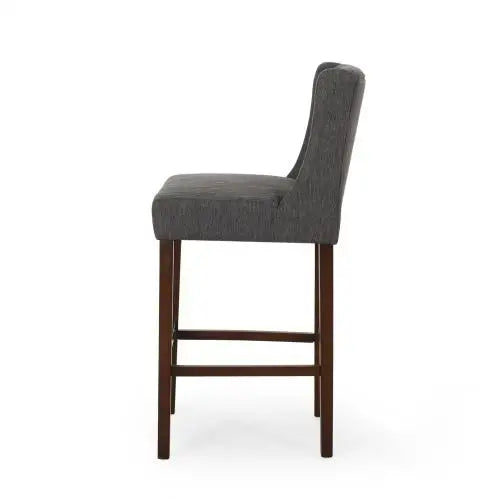 Modern Minimalist Bar Stool, 19" L x 23.5" W x 44.5" H, Gray Bar Stools at Gallery Canada