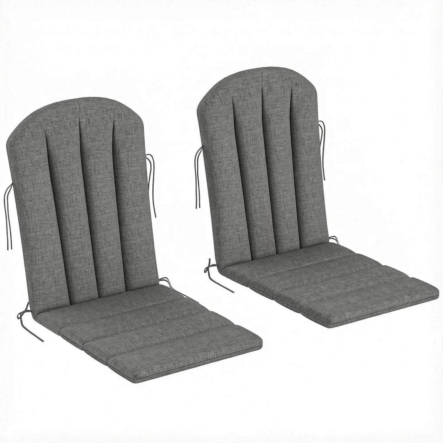 Patio Chair Cushions Set, High Back Adirondack, Dark Grey Patio Chair Cushions at Gallery Canada