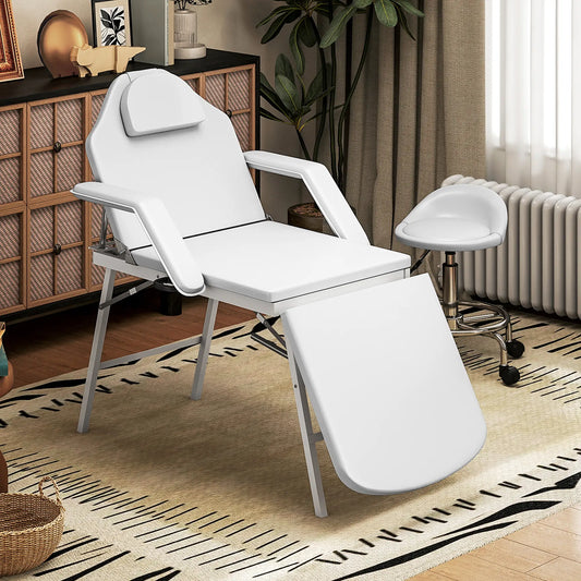 Portable Foldable Massage Table, White Portable Massage Tables White at Gallery Canada