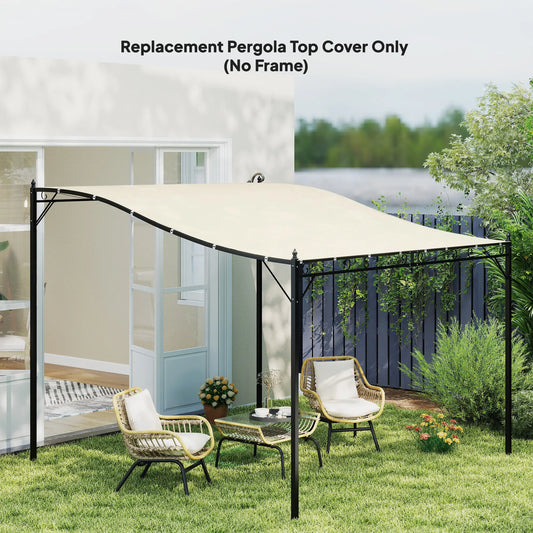 Canopy Replacement, Pergola Shade Cover, 10' x 10', Beige Gazebo Canopy Replacement Beige at Gallery Canada