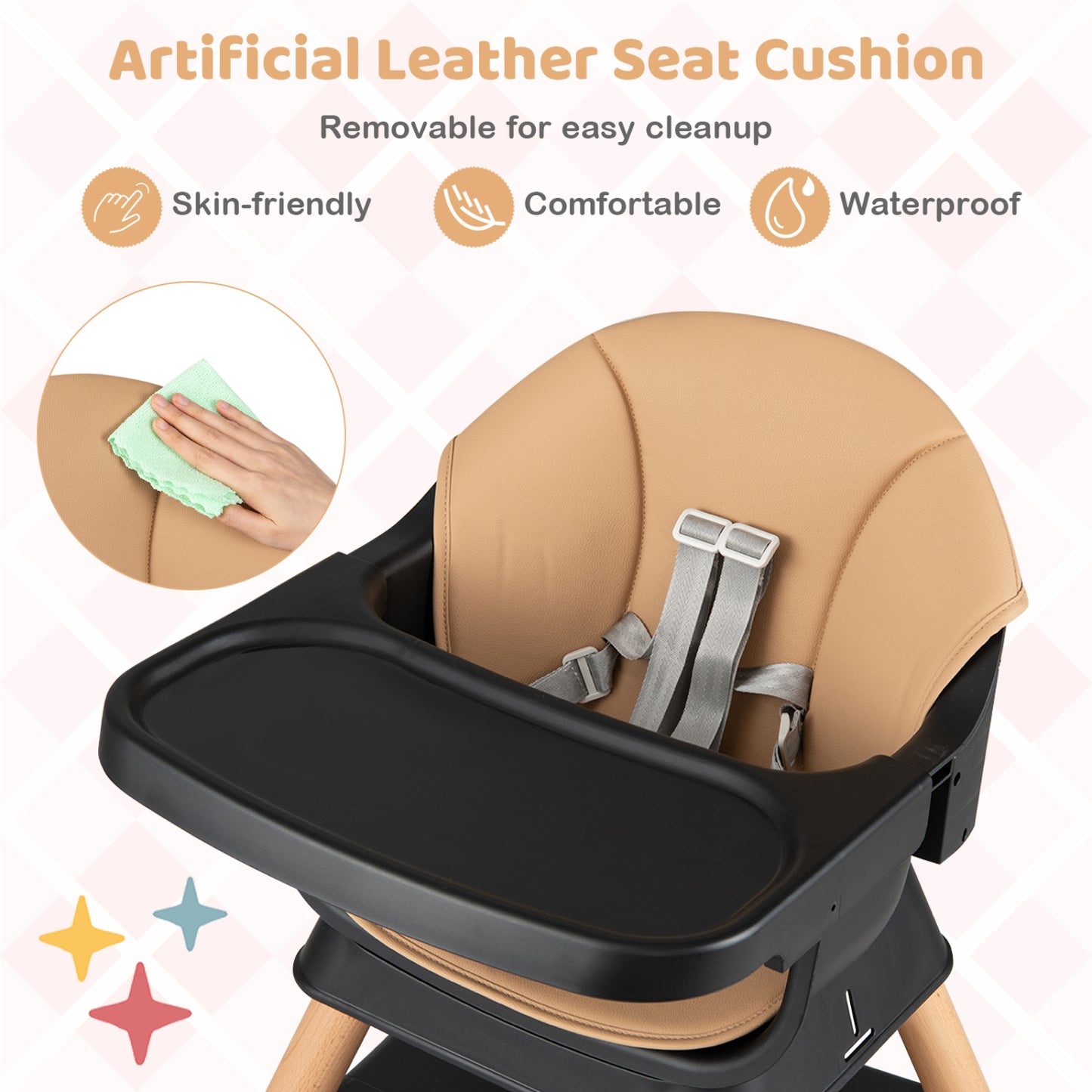 9-In-1 Convertible High Chair, Solid Wood Legs, Black High Chairs at Gallery Canada