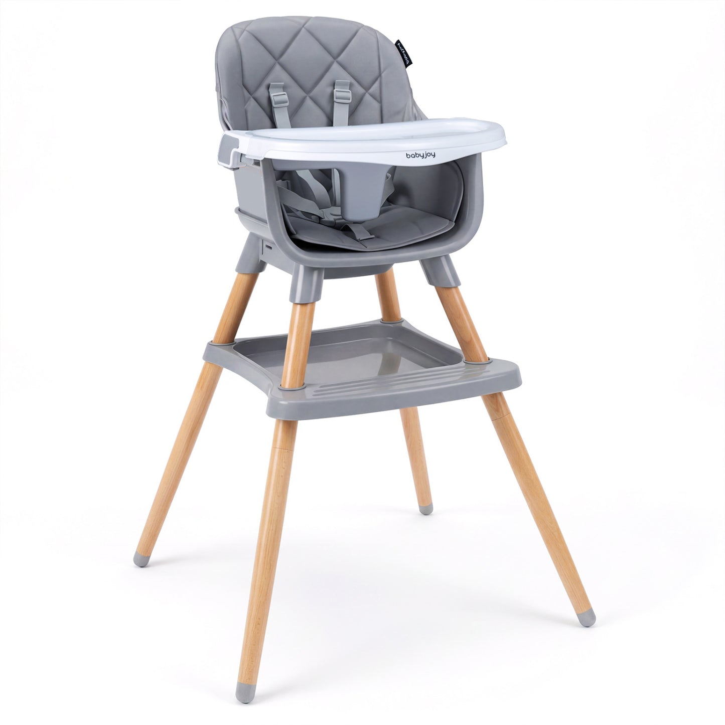 9-In-1 Convertible High Chair, With Seat Cushion, Gray High Chairs Gray at Gallery Canada