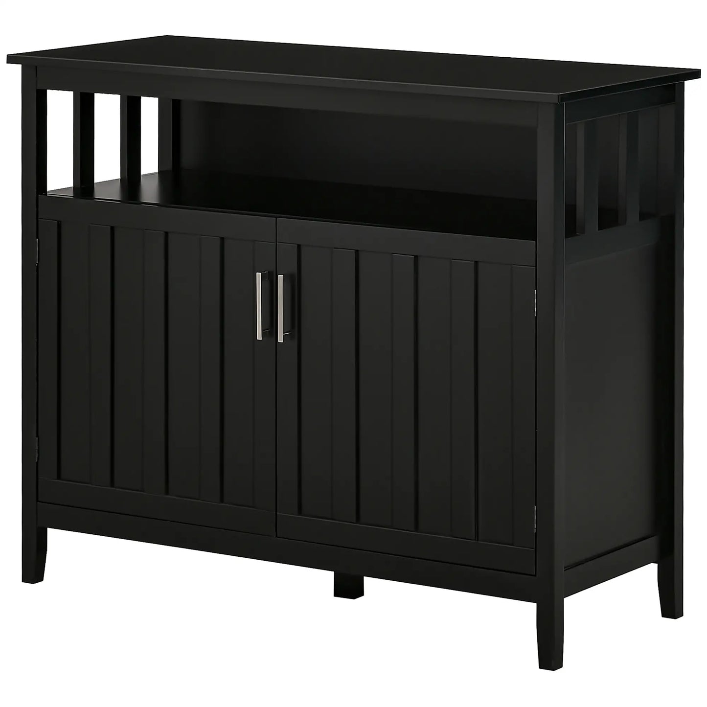 Sideboard Buffet, 2 Doors, Adjustable Shelves, Kitchen Dining, Black Bar Cabinets at Gallery Canada
