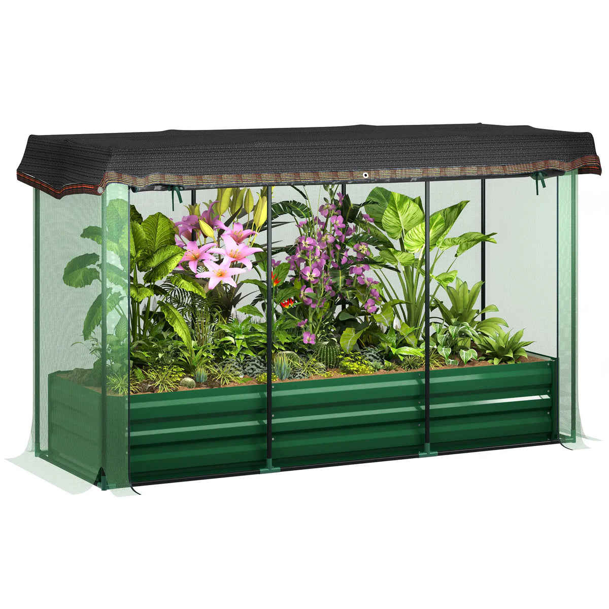 Galvanized Steel Planter Box, Raised Garden Bed, Crop Cage, Shade Cloth Raised Garden Beds at Gallery Canada