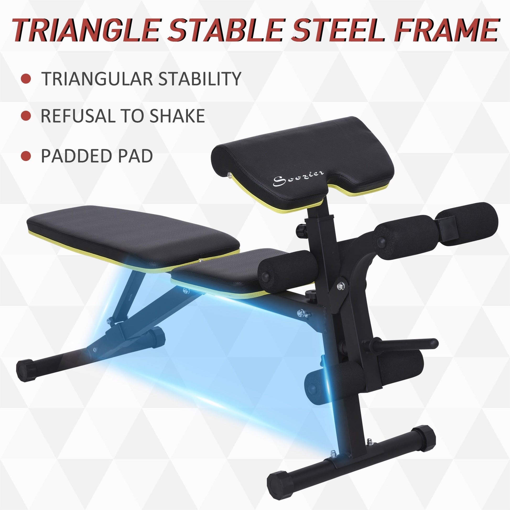 Adjustable Weight Bench, Sit Up Dumbbell Bench, Multi-Functional Purpose Hyper Extension Workout Bench with Adjustable Seat and Back Angle at Gallery Canada