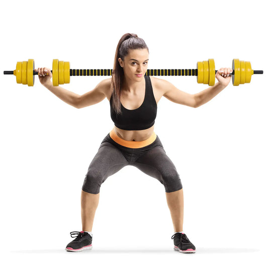 Ensemble d'haltères et barre ajustables 44lbs, Entraînement de force, Gym à domicile