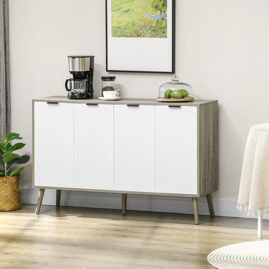 Modern Sideboard Buffet, Dining Cabinet, Adjustable Shelves, Grayish Brown Bar Cabinets White, Grayish brown at Gallery Canada