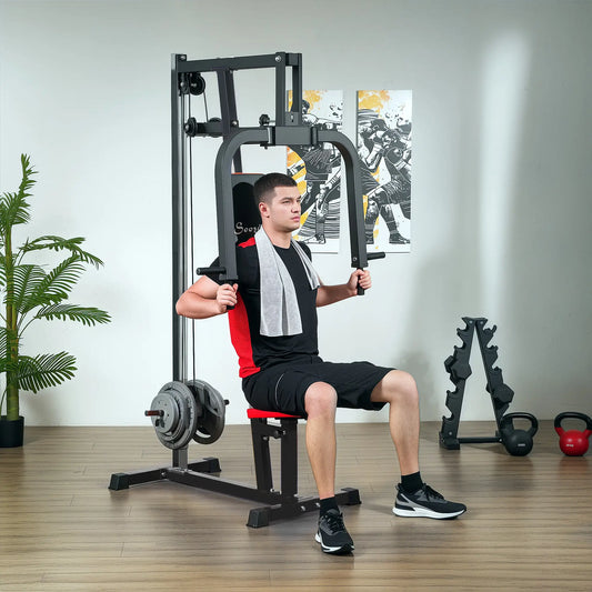 Chest Fly and Press Machine, Back, Pectoral, Shoulder Training, Black Power Towers Black at Gallery Canada
