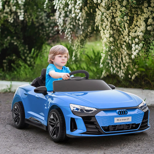 12V Ride On Car With Remote Control, 3.1 MPH, Blue Electric Toy Cars Blue, Black at Gallery Canada