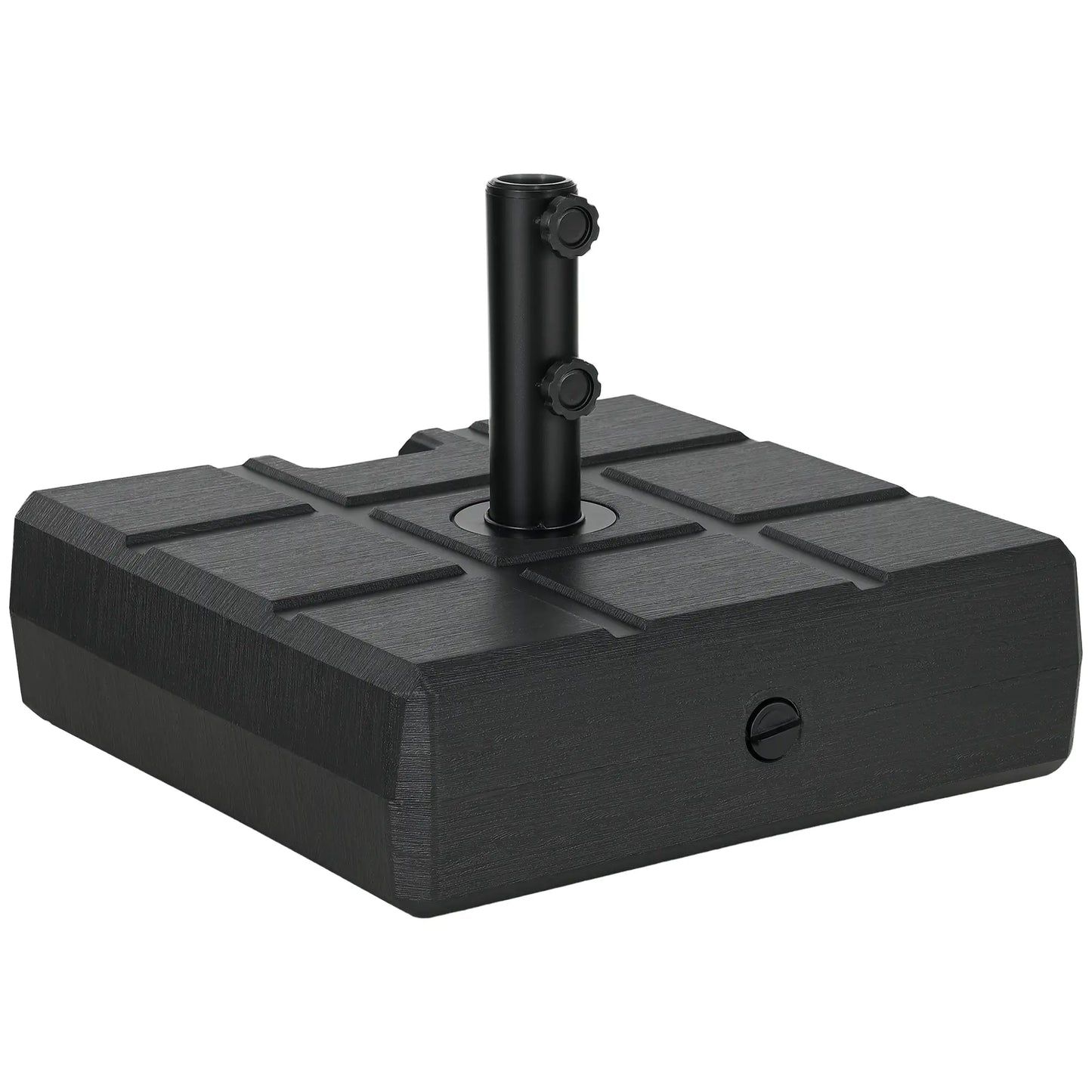 Umbrella Stand, 1.2", 1.5" or 1.9" Poles, Fillable Base, Black Umbrella Bases at Gallery Canada