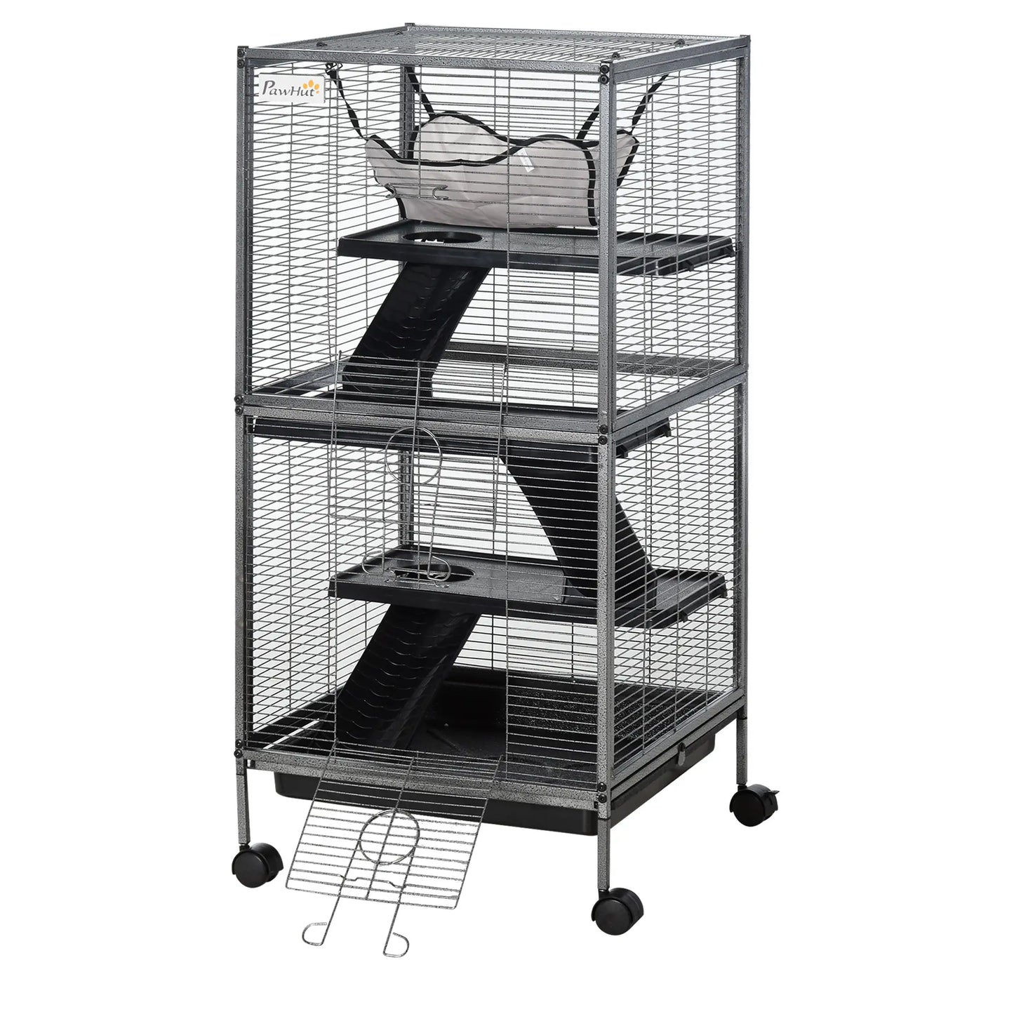 4-Tier Rolling Small Animal Cage, Guinea Pig, Ferret, Chinchilla, Rabbit Houses & Habitats at Gallery Canada