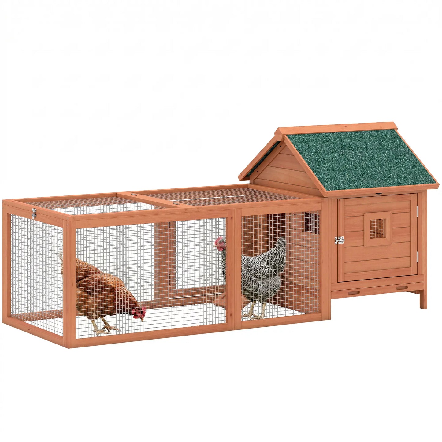 72" Wooden Chicken Coop For 2 Chickens, Poultry Cage With Run Chicken Coops at Gallery Canada