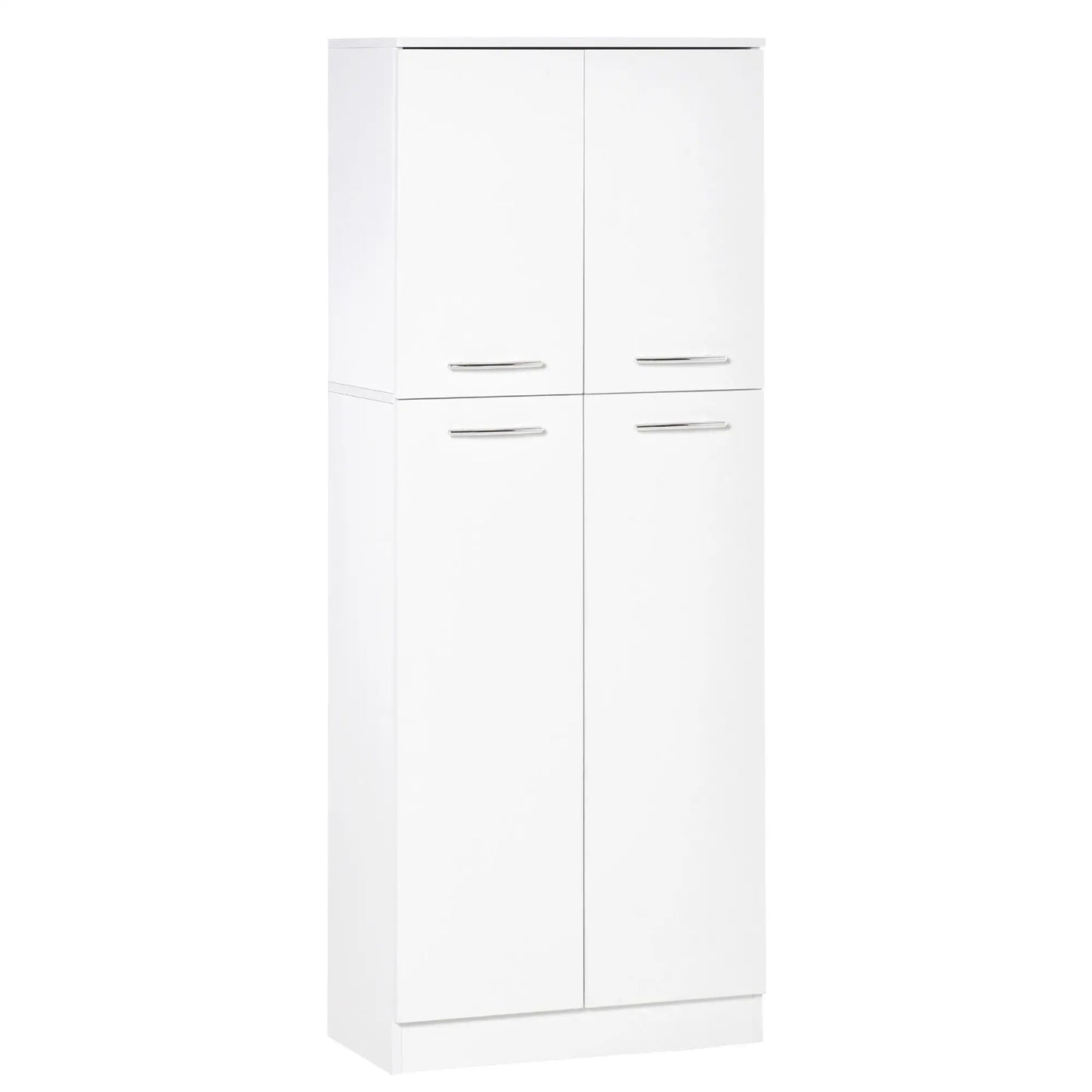 61" Pantry Cabinet, Kitchen Pantry Storage Cabinet with 2 Doors and Adjustable Shelves, Freestanding Storage Cabinet