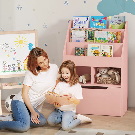 Kids Bookcase with Storage Drawer, for Classroom, Bedroom, Pink Baby & Kids Storage Pink at Gallery Canada