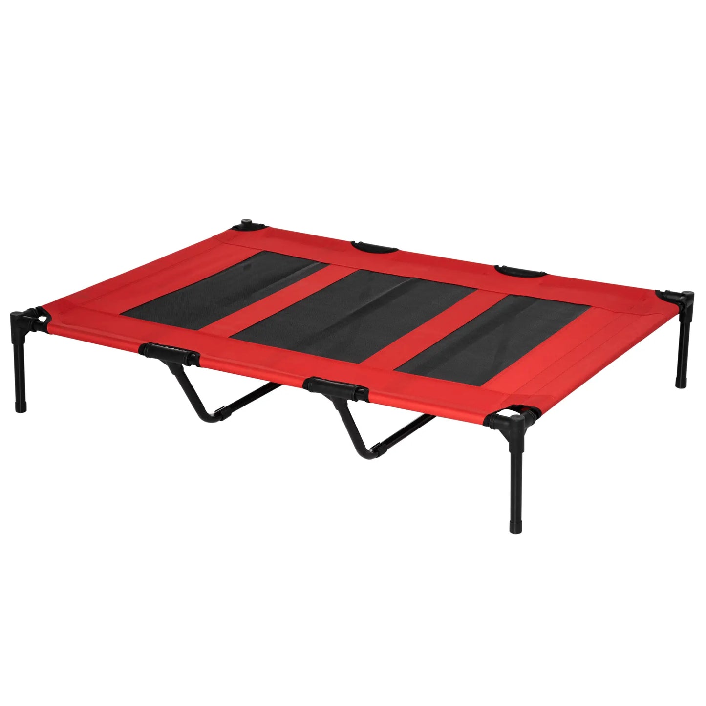 Elevated Dog Bed, Raised Dog Cot, XL 48" x 36" x 9", Red Elevated Dog Beds at Gallery Canada