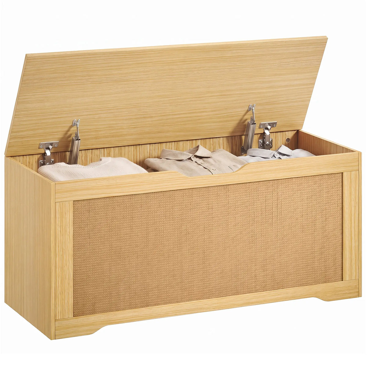 Storage Chest with Lift Top Storage Chest with Safety Hinges 39.4" Oak Storage Cabinets at Gallery Canada