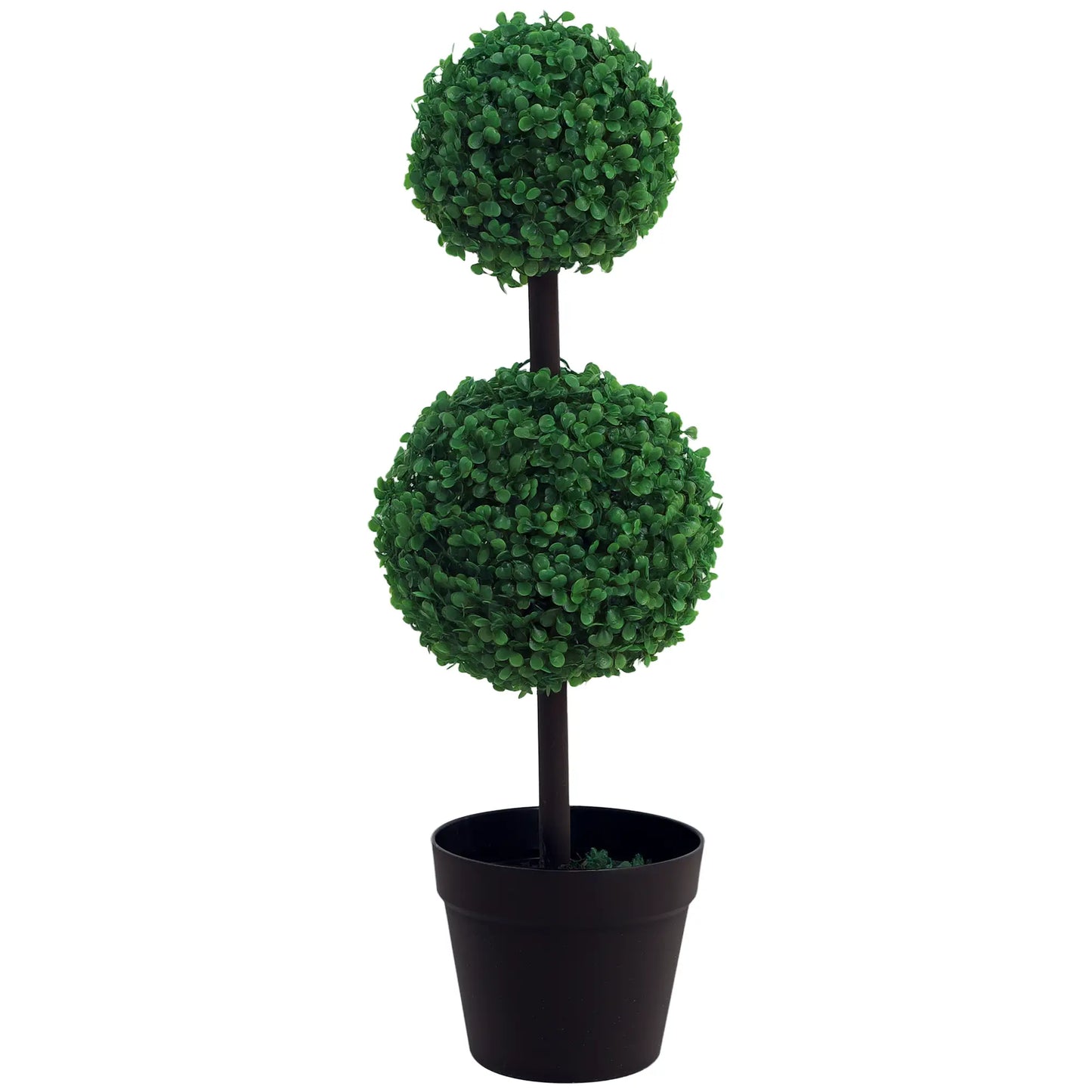 2 Ball Topiary Tree in Pot, Artificial Plant, Home Office Decor, Dark Green Artificial Trees at Gallery Canada