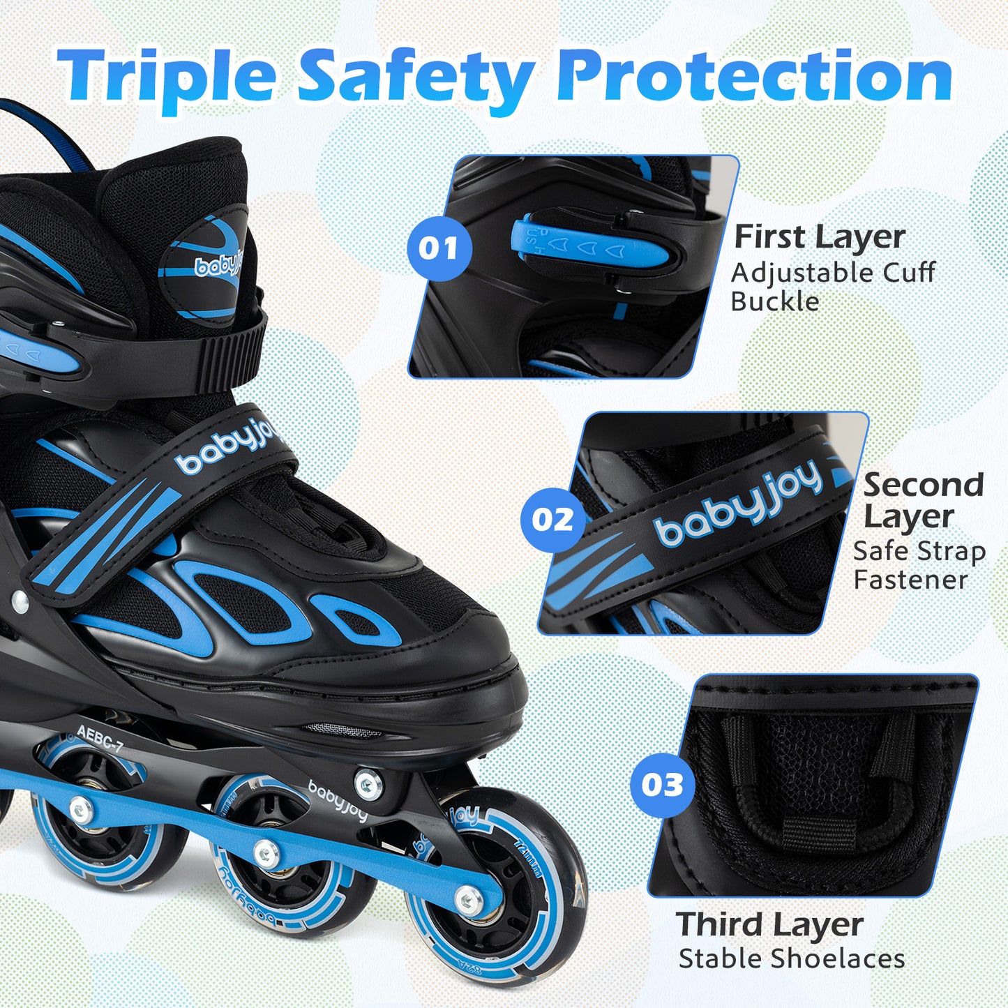 Adjustable Kids' Incline Skates 4 Sizes Adjustable Blade Roller, Blue Toy Sports at Gallery Canada