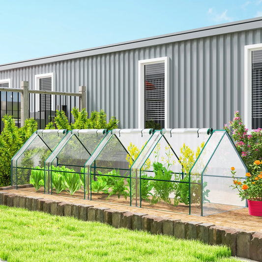 Portable Mini Greenhouse, Growing Tent, w/ Zippered Doors, Clear Greenhouses Clear at Gallery Canada