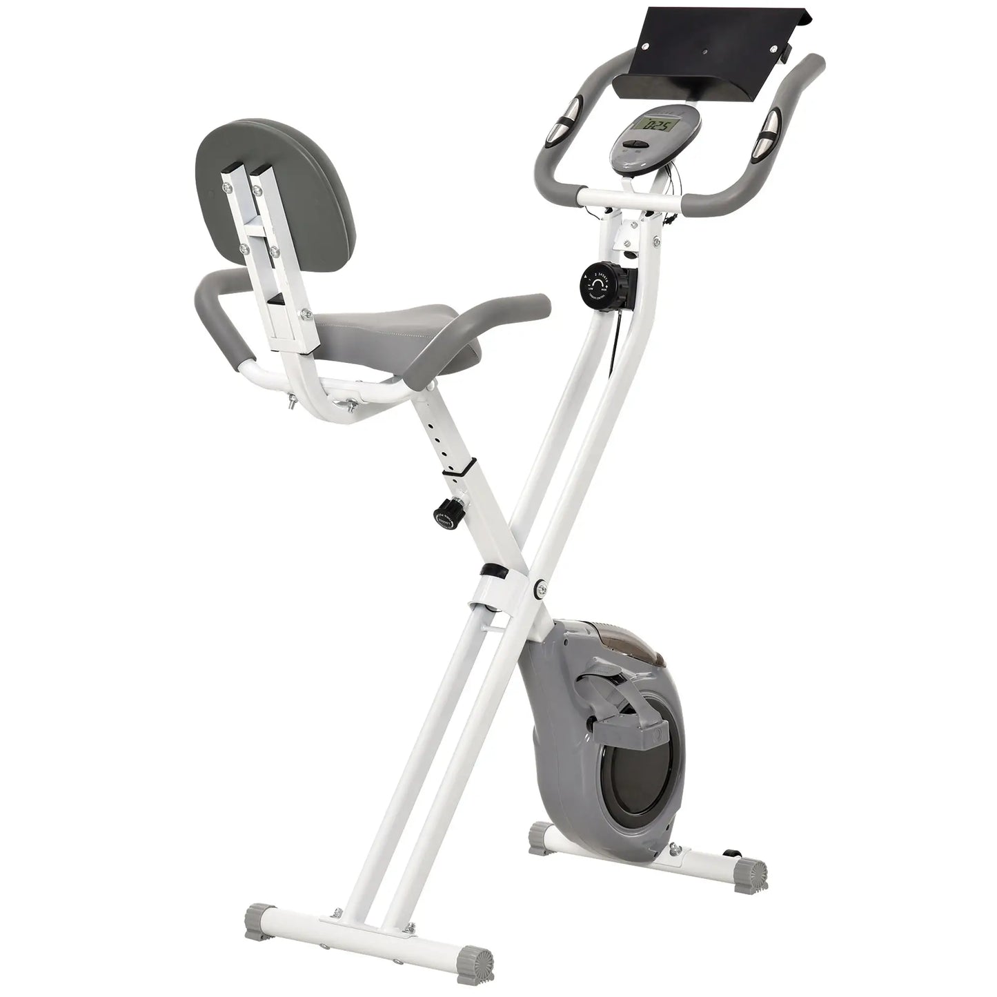 Folding Exercise Bike, 8-Level Magnetic Resistance, LCD Monitor, Grey Exercise & Stationary Bikes at Gallery Canada