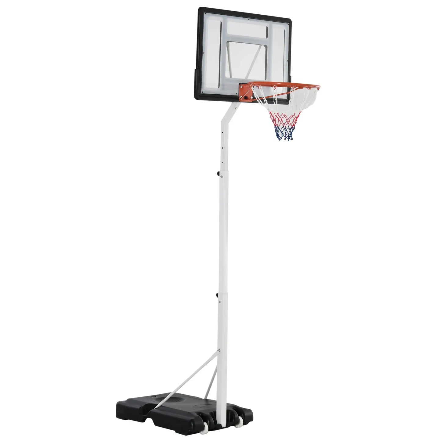 Portable Basketball Hoop, 7ft-8.5ft Adjustable with Wheels, 32.3" Backboard Basketball at Gallery Canada