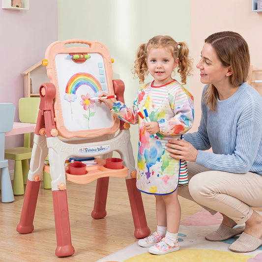 Art Easel for Kids, Adjustable Height, Pink Art Easels Pink at Gallery Canada