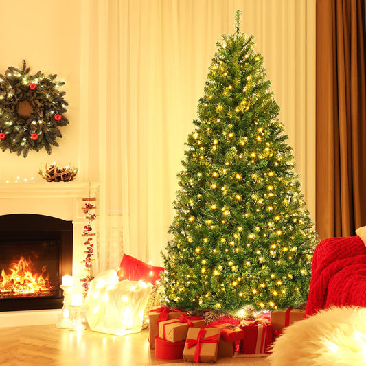 Artificial Hinged Christmas Tree, 6 ft, Green Christmas Tree Green at Gallery Canada