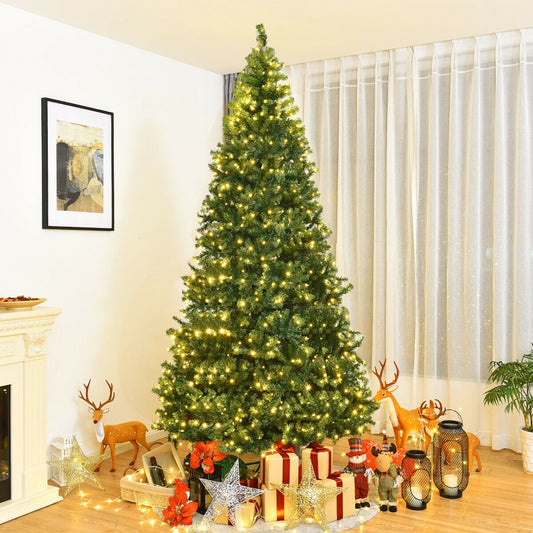 Artificial Hinged Christmas Tree, 9 ft, Green Christmas Tree Green at Gallery Canada