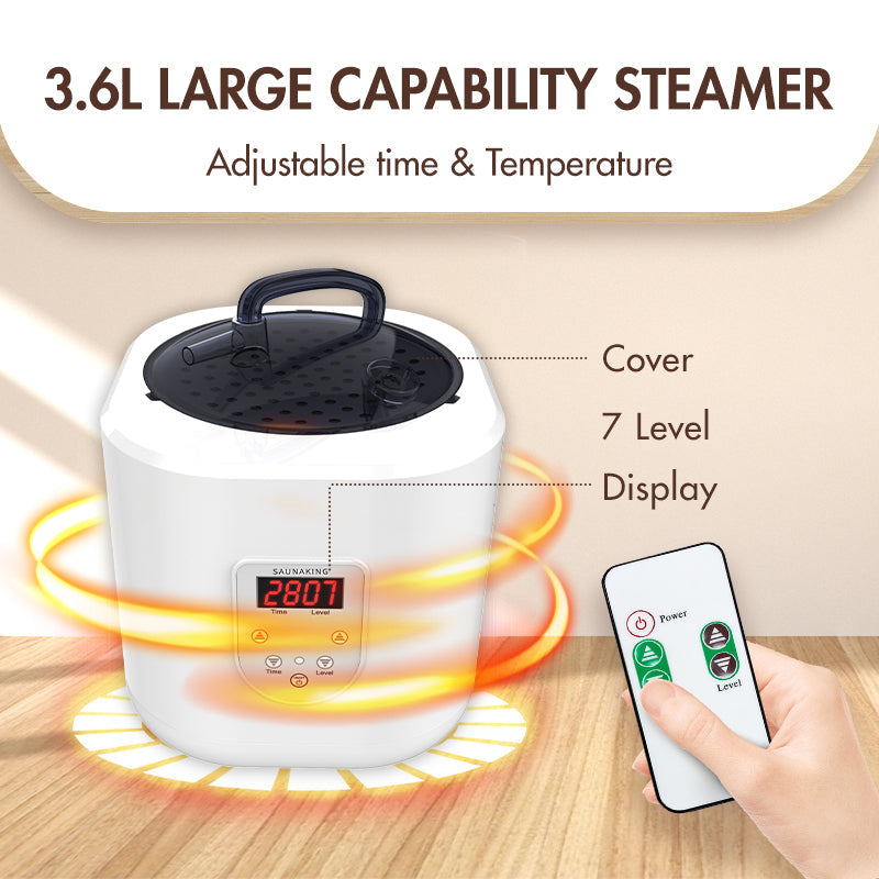 Portable Personal Full Body 60 Min Rapid Steam Sauna | Pentagonal | Grey | Powerful 1600 Watts | 3.6L Stronger Steamer | 90X90X190cm Saunas at Gallery Canada