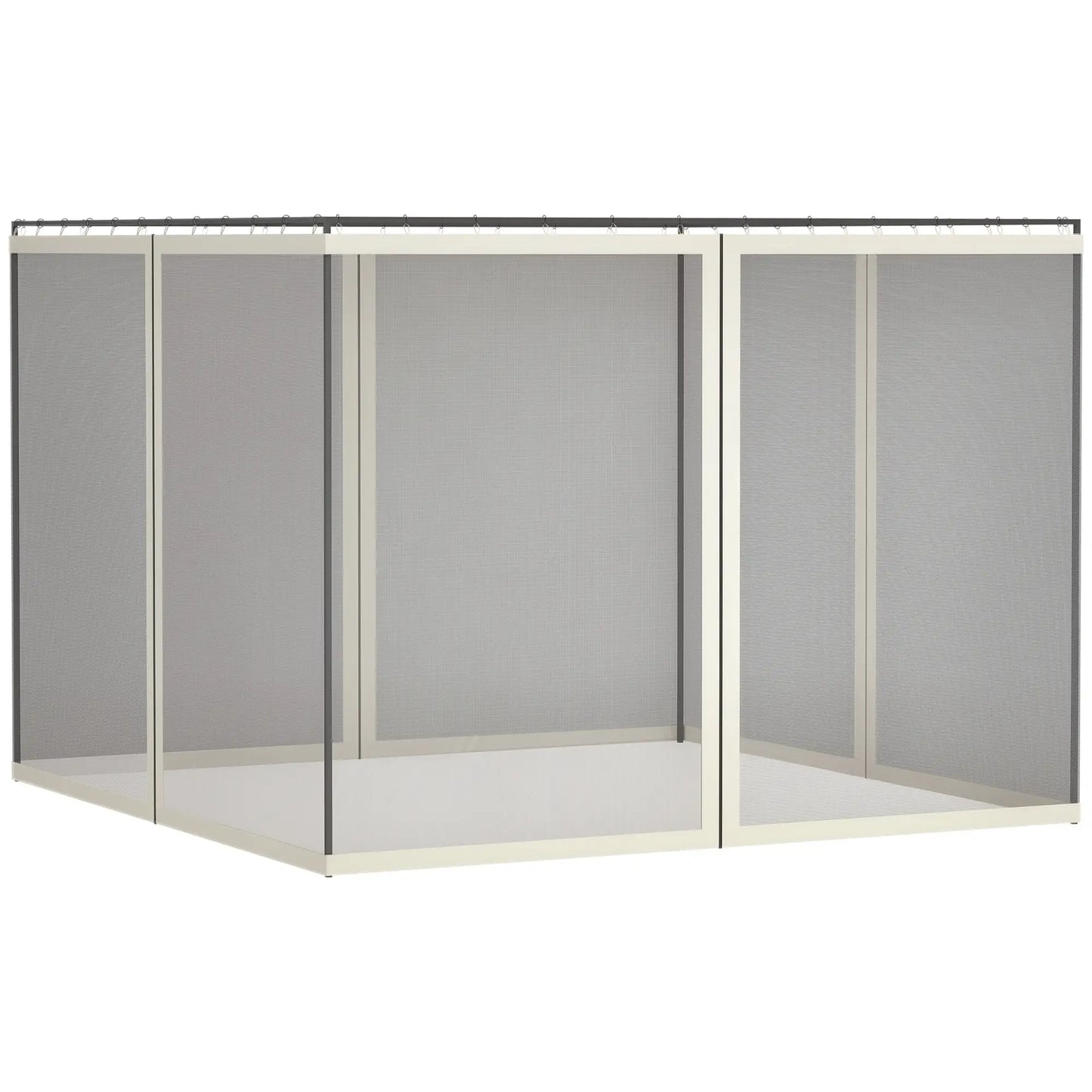 Mosquito Netting For Gazebo, 10' x 13', Black Screen Walls With Zippers, Black Gazebo Sidewalls at Gallery Canada