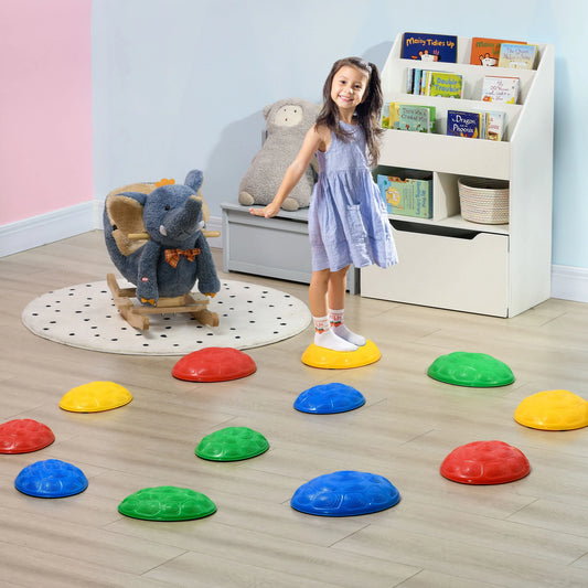 12 PCs Balance Stepping Stones, Turtle Shell Design, Anti-Slip Mat, Ages 3-8 Years, Stackable Gym Sets & Swings Multi Colour at Gallery Canada