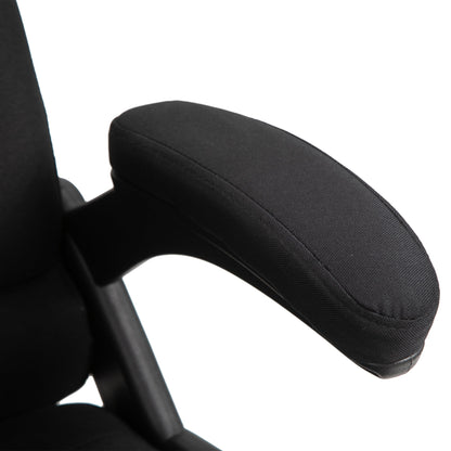 6 Point Vibrating Massage Office Chair High Back Executive Chair with Reclining Back, Swivel Wheels, Black at Gallery Canada