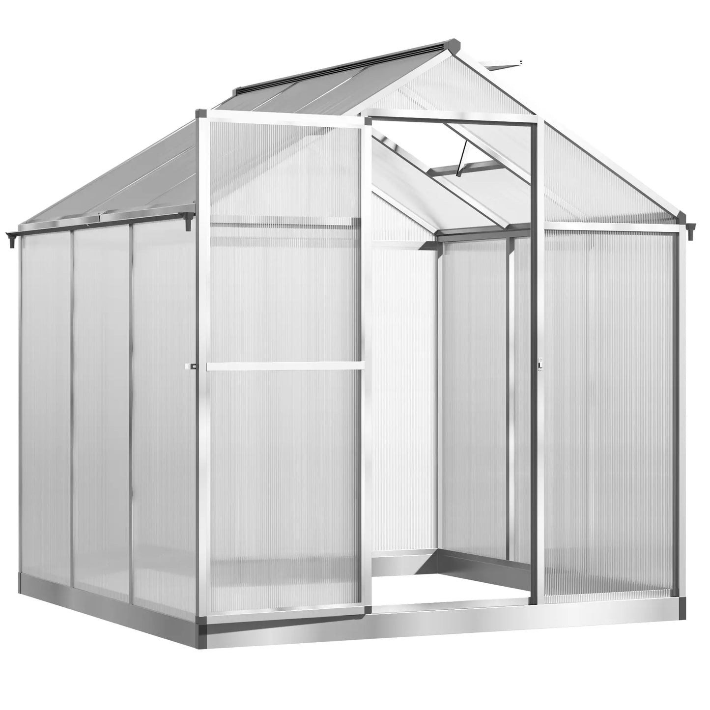 6' x 6' x 6.4' Walk-in Greenhouse, Polycarbonate Panels, Outdoor Walk In Greenhouses at Gallery Canada