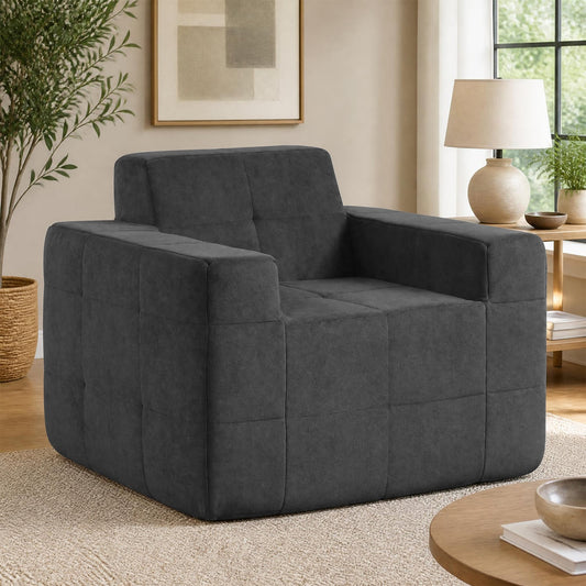 Boneless Single Sofa Chair, Cloud Sofa, Gray Sofas & Loveseats Gray at Gallery Canada