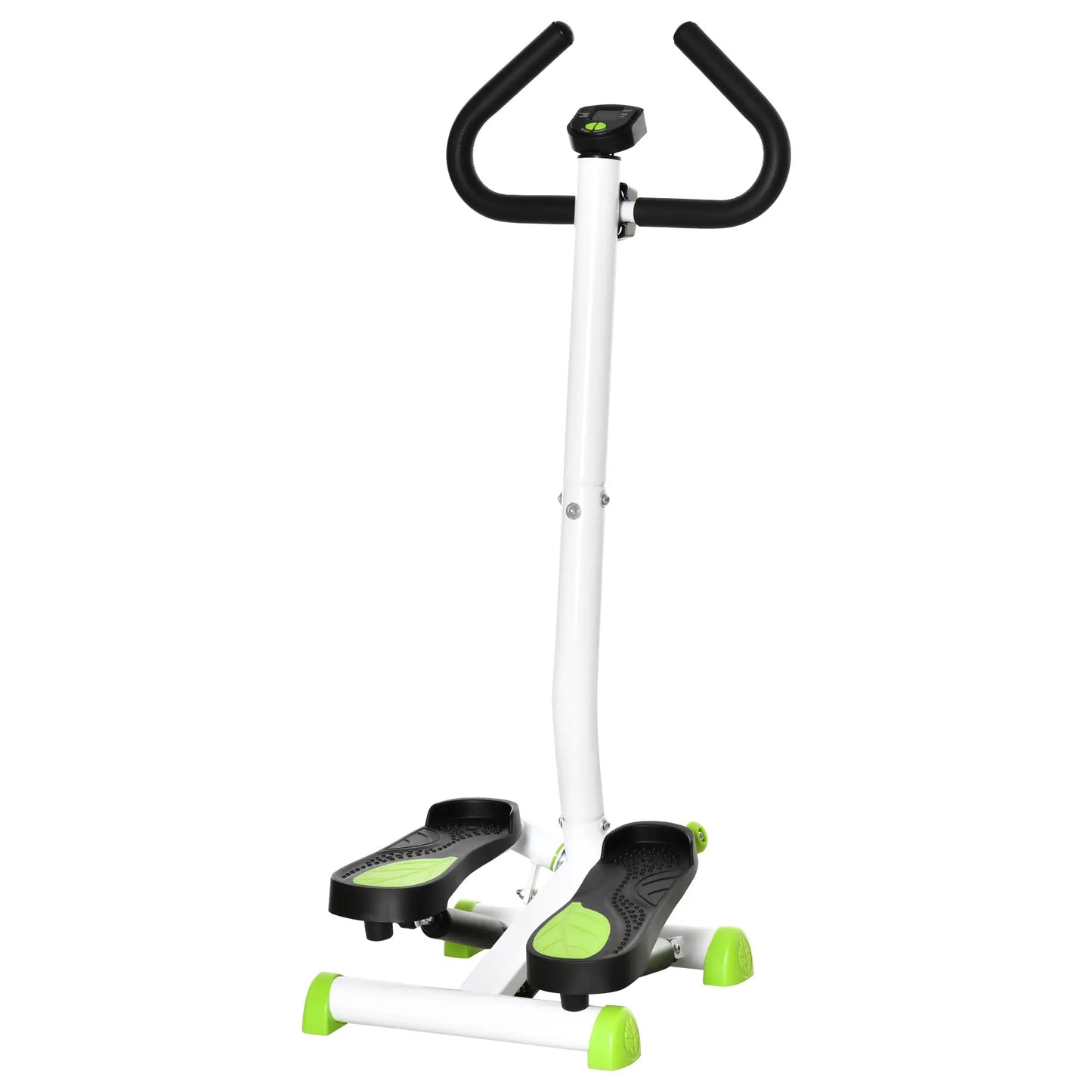 Twist Stepper, Adjustable Resistance, LCD Screen, White & Green Exercise & Stationary Bikes at Gallery Canada