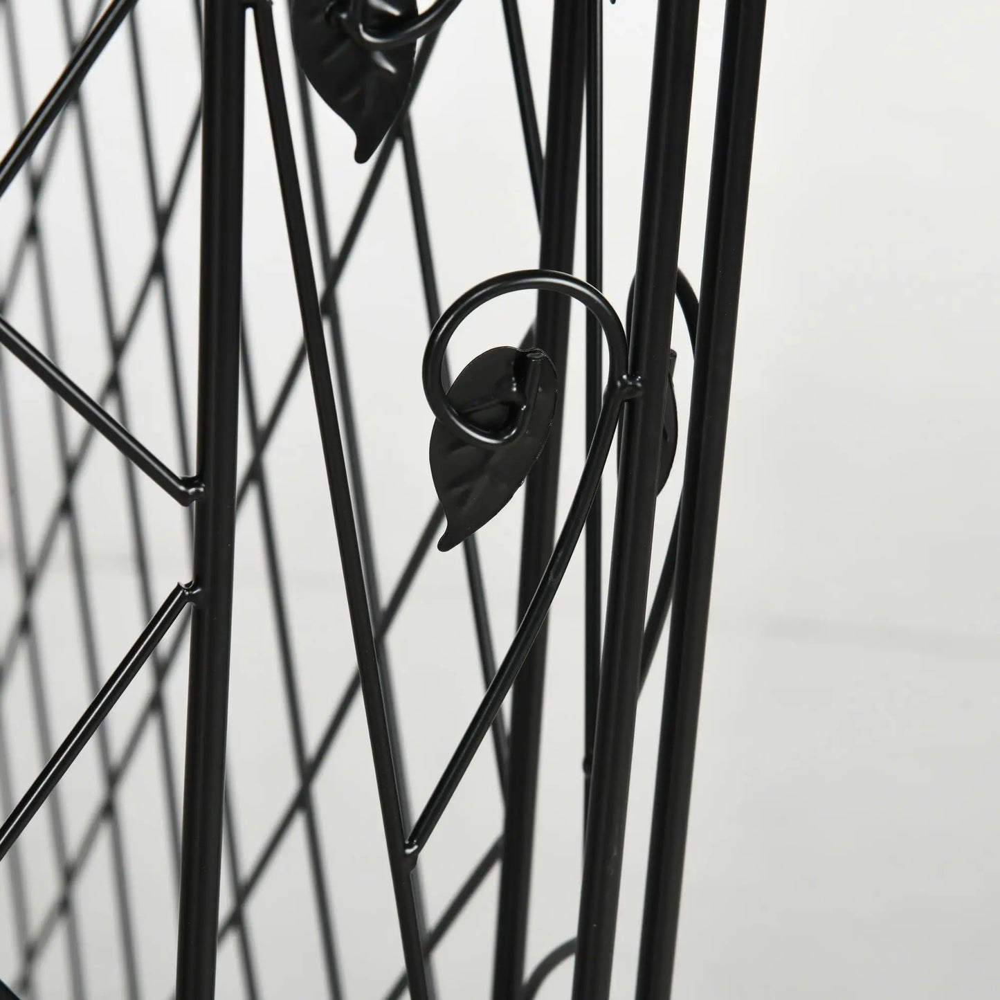 Metal Garden Fence Panels, Animal Barrier, Border Edging, 4 Pack, Wavey Vines Garden Fences at Gallery Canada