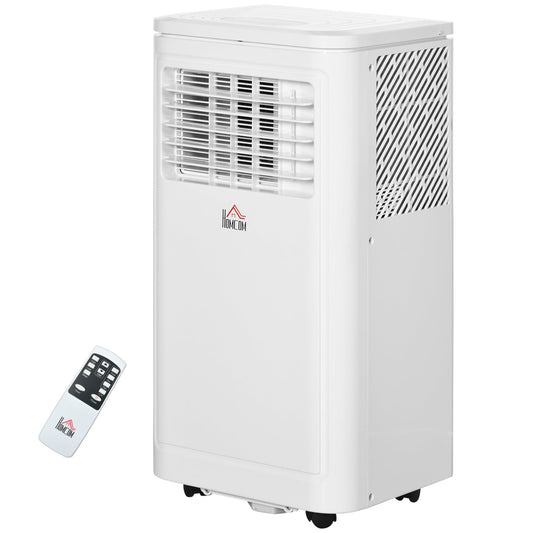 8,000 BTU Portable Air Conditioner with Remote for 344Sq Ft, 4-in-1 Compact Home AC Unit with Built-in Dehumidifier Fan, 24H Timer, Wheels, Window Mount Kit, White - Gallery Canada