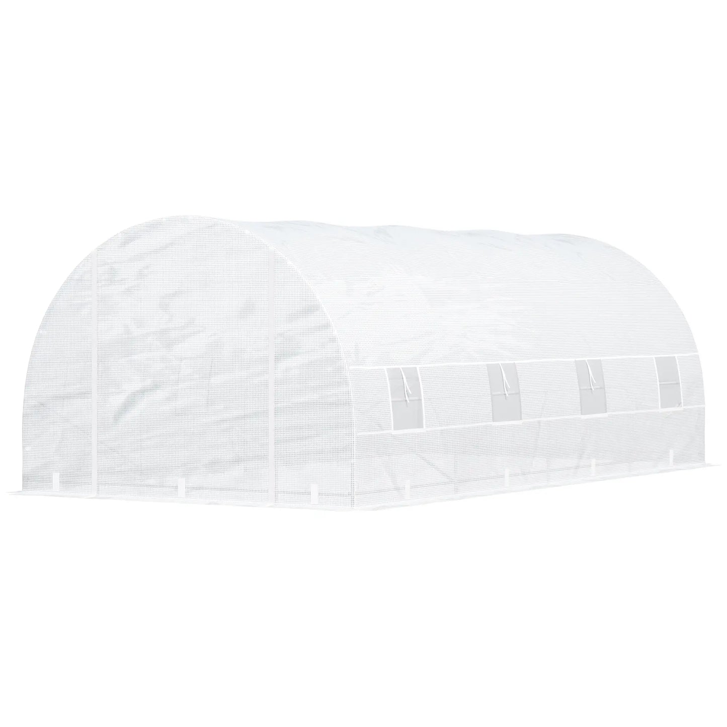 20x10x7ft Heavy Duty Walk-In Greenhouse, Outdoor Plant Grow House, White Tunnel Greenhouses at Gallery Canada