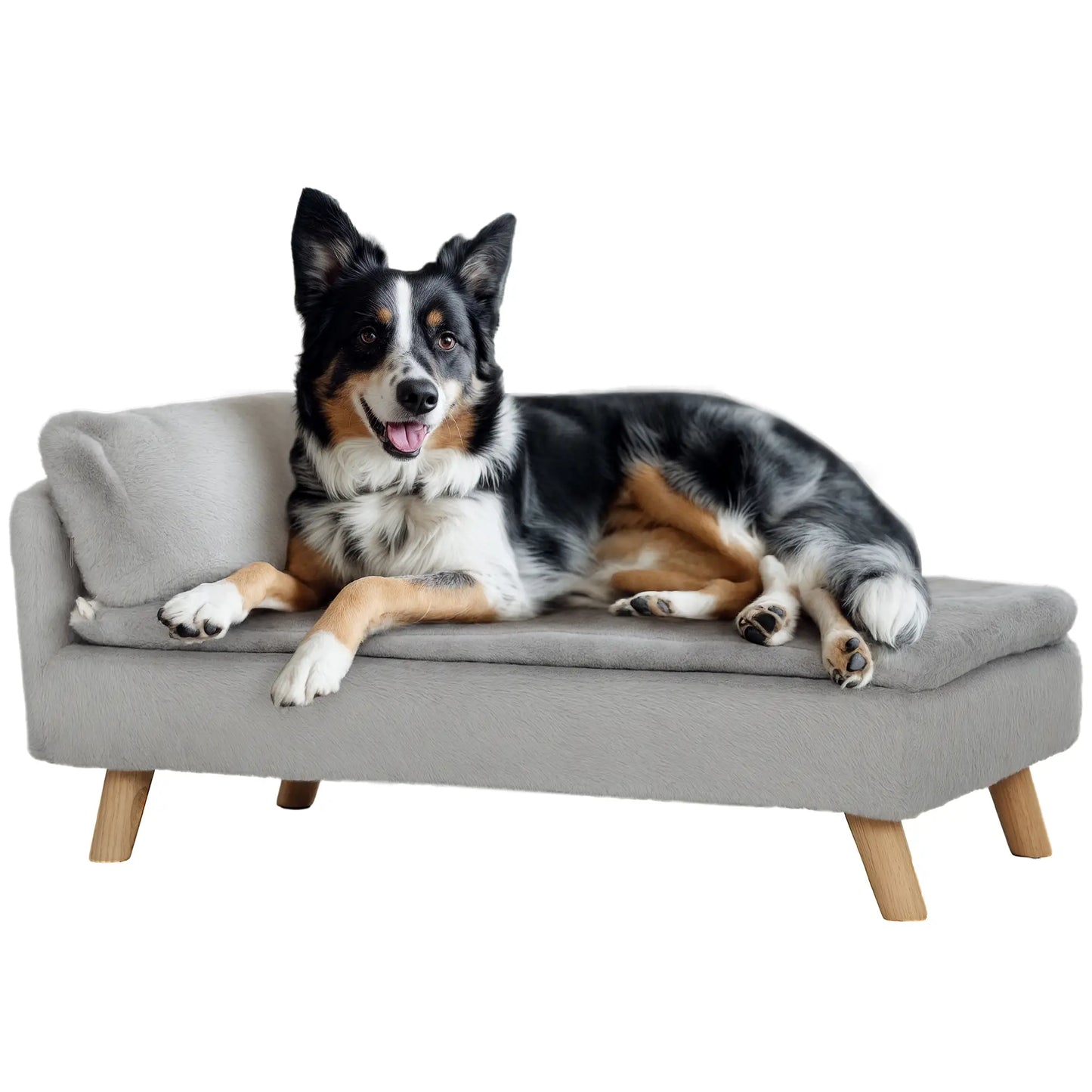 Dog Sofa Bed for Medium Pets, Removable Washable Cover, Light Grey Dog Sofas at Gallery Canada