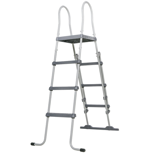 70" Above Ground Pool Ladder for 48" Pool Wall Height, Grey - Gallery Canada