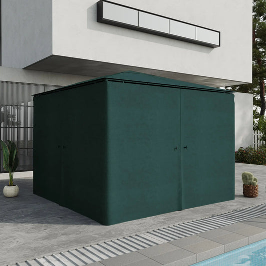 10' x 10' Gazebo Sidewall Set, 4 Panels, Hooks Included, Slate Grey Gazebo Sidewalls Slate Grey at Gallery Canada