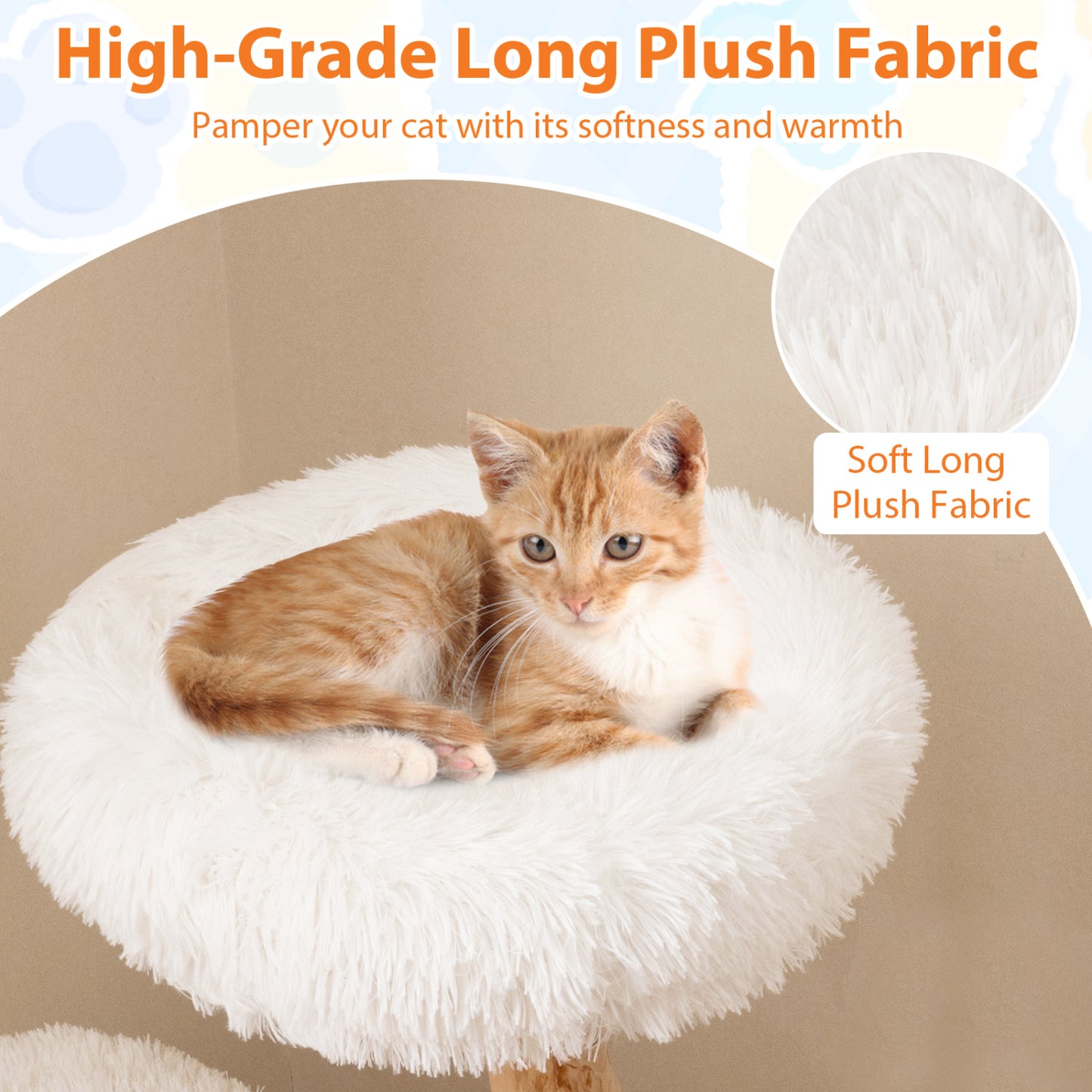 Solid Pear Wood Cat Tree With Perch Cat Trees Condos & Scratchers at Gallery Canada
