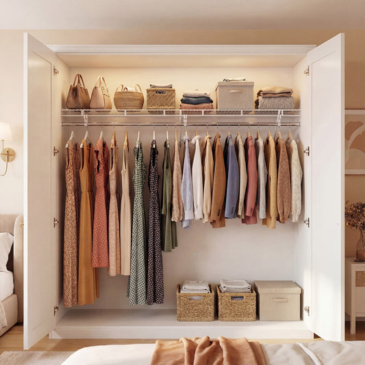 Closet Shelves Wall Mounted with Hanging Rod for Laundry Room Shoe Racks & Storage Benches Options at Gallery Canada