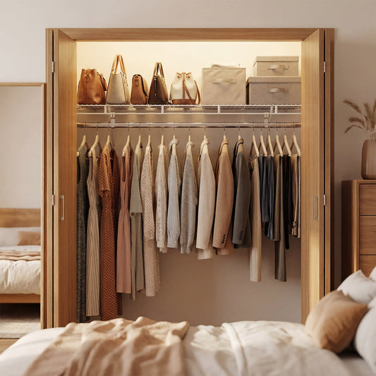 Closet Shelves Wall Mounted with Ventilated Metal Wire Shelving Kit Shoe Racks & Storage Benches Options at Gallery Canada