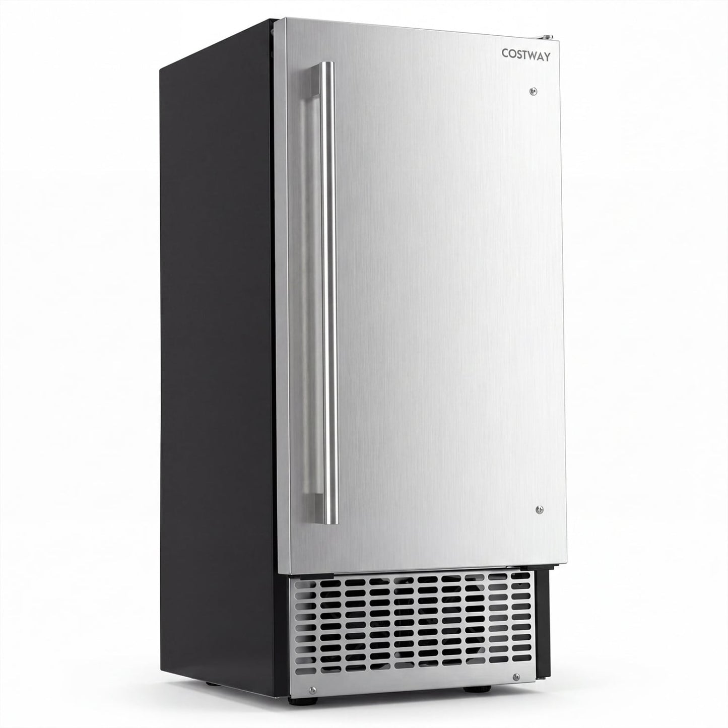 Commercial Ice Maker, 110 Lbs/24H, 25 Lbs Storage Ice Makers Silver/Black & Sliver at Gallery Canada