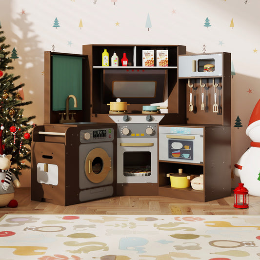 Corner Kitchen Toys With Lights, Sounds, Pull-Out Trash Can, Stoves, Coffee Play Kitchen Sets Coffee at Gallery Canada