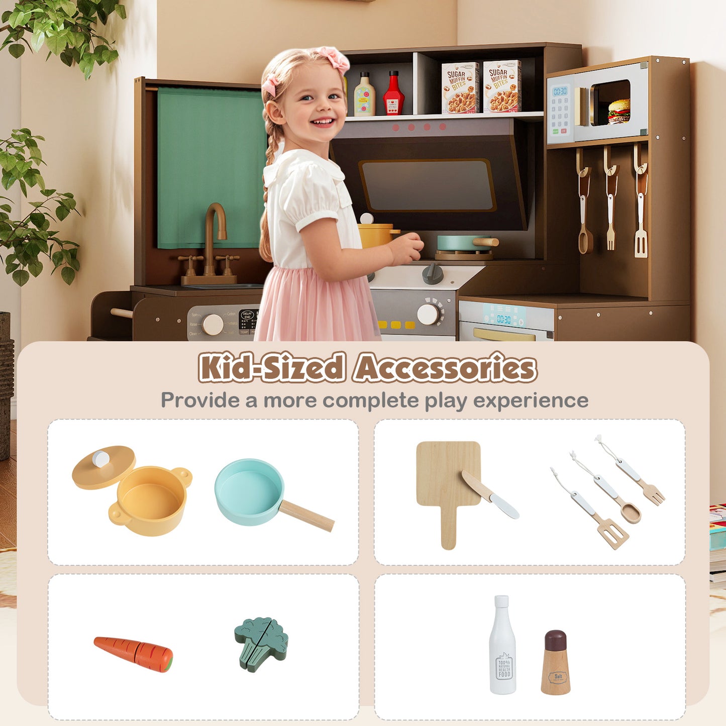 Corner Kitchen Toys With Lights, Sounds, Pull-Out Trash Can, Stoves, Coffee Play Kitchen Sets at Gallery Canada