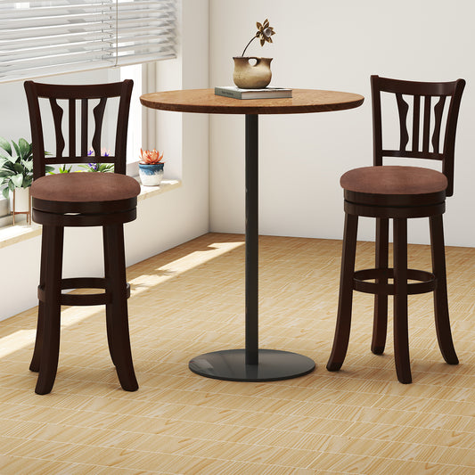 Counter Height Swivel Bar Stools, Set of 2, Solid Rubber Frame, 29 Inch Bar Stools Options at Gallery Canada